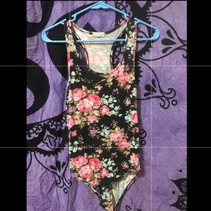 Floral body suit